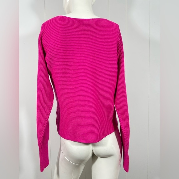 NWT JCP Sweater Wool Blend Womens Sz Small Pink Knit Bat Long Sleeve JC Penney - Picture 7 of 9